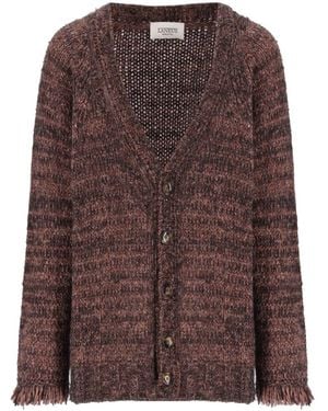 Laneus Cardigan Lavorato Uomo - Marrone