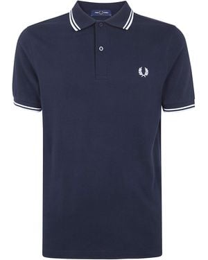 Fred Perry Twin Tipped Polo Shirt - Blu