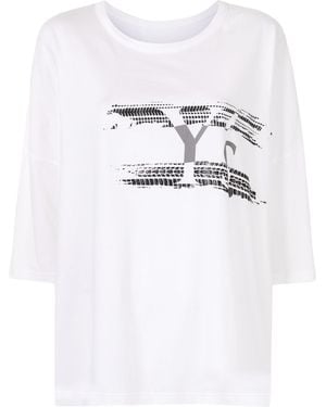Y's Yohji Yamamoto O-Round Neck Big T - White