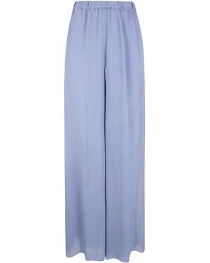 Pierantoniogaspari Georgette Trousers - Blue