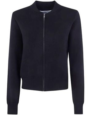 Essentiel Antwerp "Jantastic" Knitted Mini Bomber - Blue
