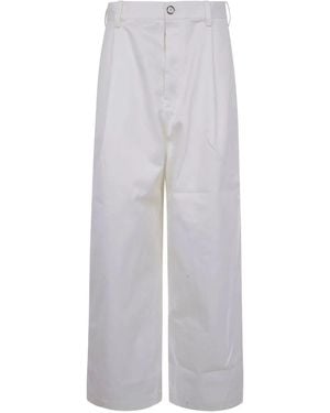 Sofie D ́hoore Oversized Cotton Trousers - White
