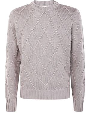 FILIPPO DE LAURENTIIS Crew Neck Jumper - Grey