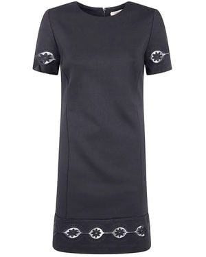 Twinset Abito A Maniche Corti - Blu