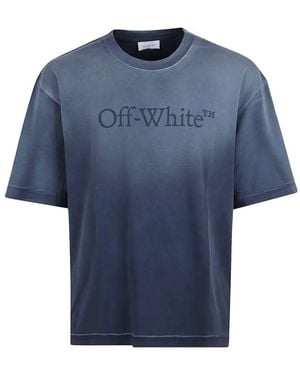 Off-White c/o Virgil Abloh "Laundry Skate" Short Sleeves Tee - Blue