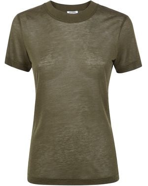 Filippa K Lyocell Cashmere Tee - Green