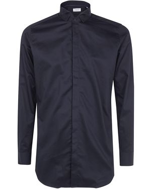 Tintoria Mattei 954 Wing Collar Shirt - Blue