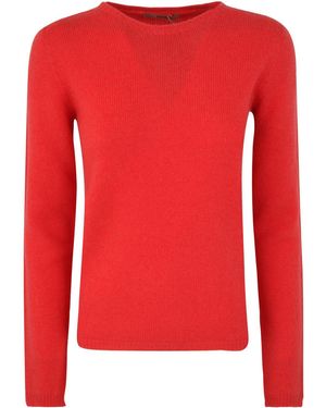 Nuur Crew Neck Jumper - Red