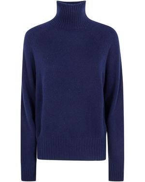 Seventy Jumper Cashmere Turtle Neck - Blue