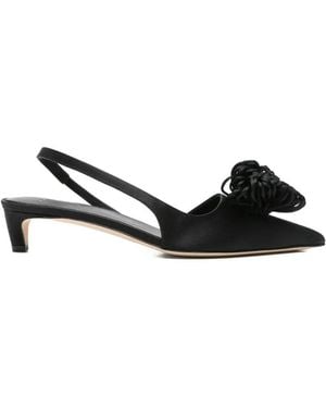 By Malene Birger "Laiolo" Satin Heels - Black