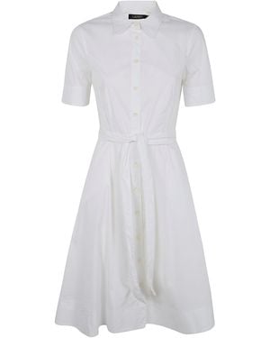 Ralph Lauren "Finnbarr" Short Sleeves Casual Dress - White