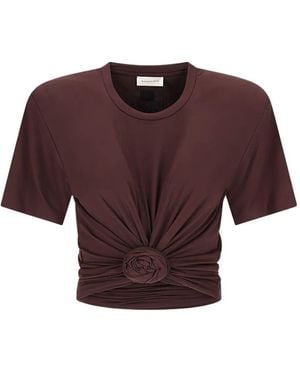 Magda Butrym Cropped T-Shirt - Red