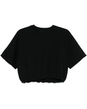 Thom Krom Cropped T-Shirt - Black