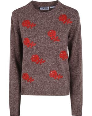 Essentiel Antwerp Embroidered Pullover "Korine" - Natural