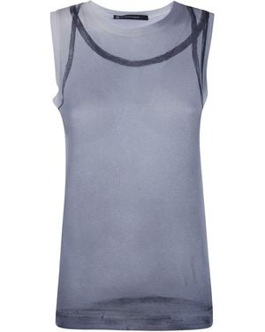 Pierantoniogaspari Garza Print Tank Top - Blue