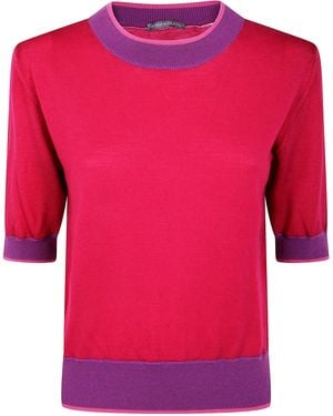 In bed with You Round Neck Short Sleeves Top - Red