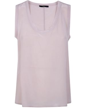 Seventy Mixed Silk Sand Wash Top - Purple