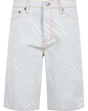 Daily Paper "Monogram" Canvas Shorts - White