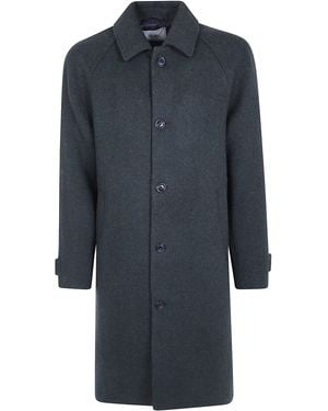 Les Deux Coat Solid Wool "Solid Wool Coat" - Blue