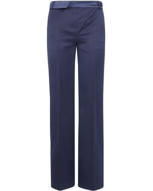 The Attico Pants Tailored Belt Pants - Blue
