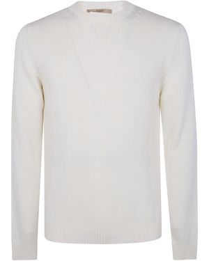 Nuur Long Sleeves Round Neck Jumper - White