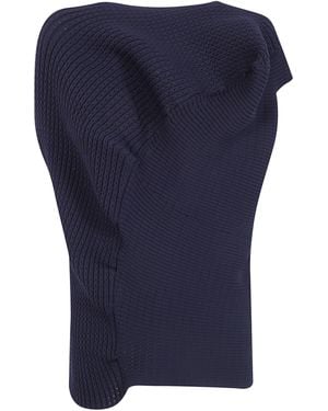 Issey Miyake Top Found Stone - Blue
