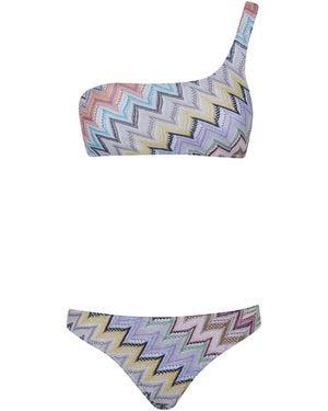 Missoni Bikini One-Shoulder "Smsor" - Multicolor