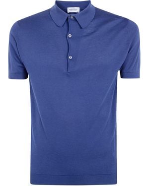 John Smedley "Adrian" Short Sleeves Shirt - Blue