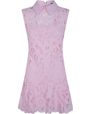 Self-Portrait Polyester Party Dress - Pink