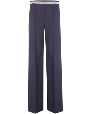 D.exterior D. Exterior M-Cady Straight Trousers - Blue