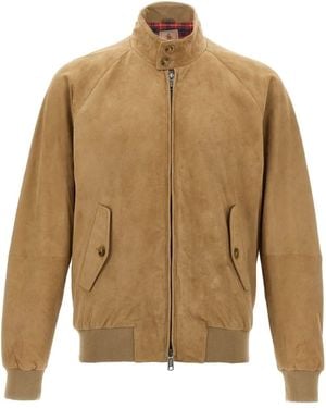 Baracuta Suede Sport Jacket - Brown