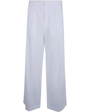 Y-81 Wide Pants With Pleats - White