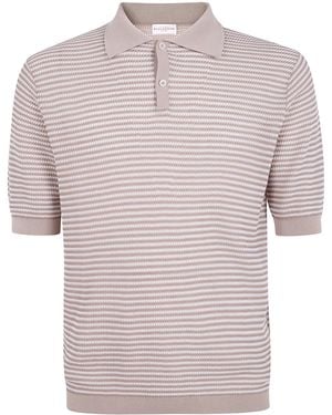 Ballantyne Bicolour Polo Shirt - Pink