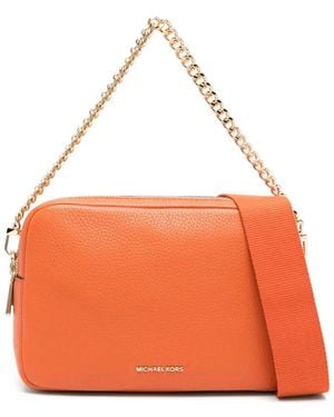 MICHAEL Michael Kors Bryant Medium Double Zip Chain Camera Crossbody B - Orange