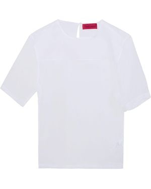 Thelatest Dean Organza Top - White