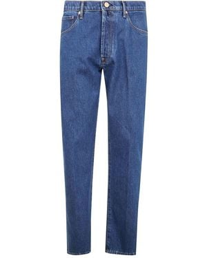 Incotex Jeans Stretch A 5 Tasche Di Incotex Divisio - Blu