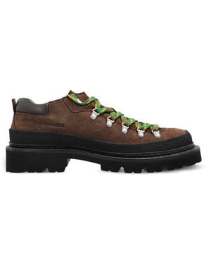 DSquared² Lace Up Shoe With Laces "Trekking Lace Up" - Black