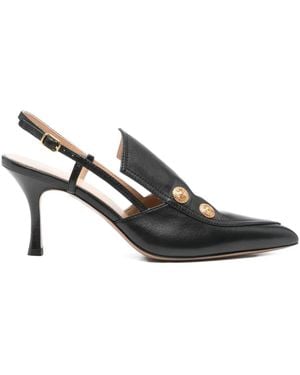 Chloé Leather Heeled Shoes 'Agnes' - Black