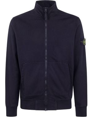 Stone Island Zip Up Cardigan - Blue