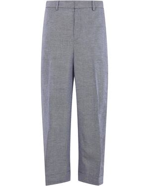Ralph Lauren "Larabeth" Cropped Flat Dront - Gray