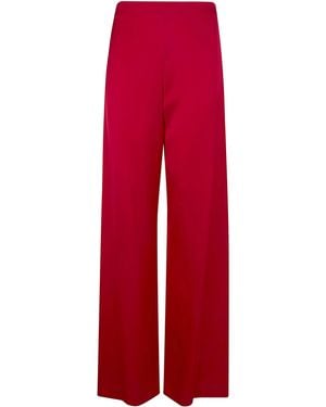 Blugirl Blumarine Satin Long Trousers - Red