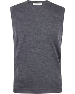 GOES BOTANICAL V Neck Waistcoat - Blu