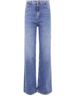 Twinset Wid Leg Fit Denim - Blue