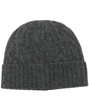 Polo Ralph Lauren Wool Blend Beanie - Grey