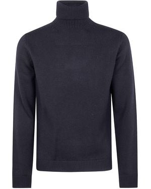 Nuur Long Sleeves Turtle Neck Jumper - Blue
