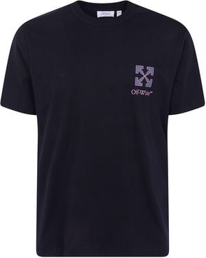 Off-White c/o Virgil Abloh T-Shirt Short Sleeves "Small Arrow Regular" - Blue