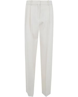 Calvin Klein Trousers With Belt "Cora" - White