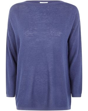 Knit Knit Short Jumper Silk Cashmere - Blue