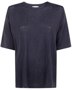Ma'ry'ya Lino Stretch T-Shirt - Blue