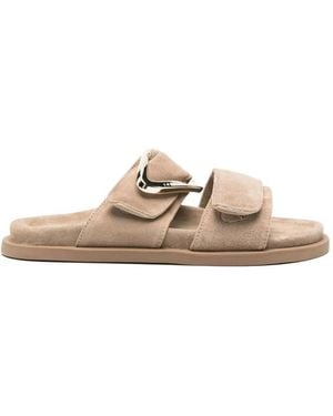 Inuikii Dreamer Buckle Slippers - Natural